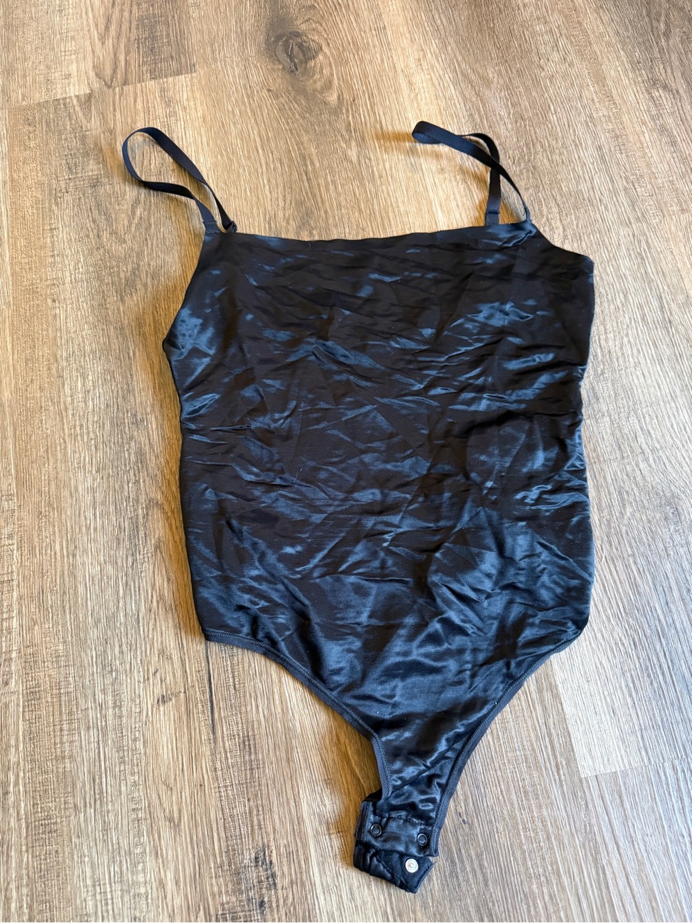 SKIMS Black Seamless Workout Top with Logo